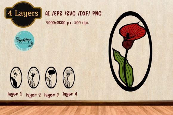 3D Layered Calla Lily Set: A Simple Yet Elegant Floral Design