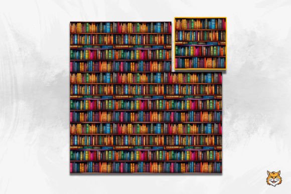 Bookshelves Seamless Pattern: A Versatile Design Element for Creative Projects