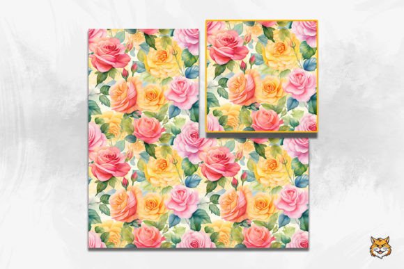 Enhance Your Creative Projects with Rose Watercolor Seamless Pattern
