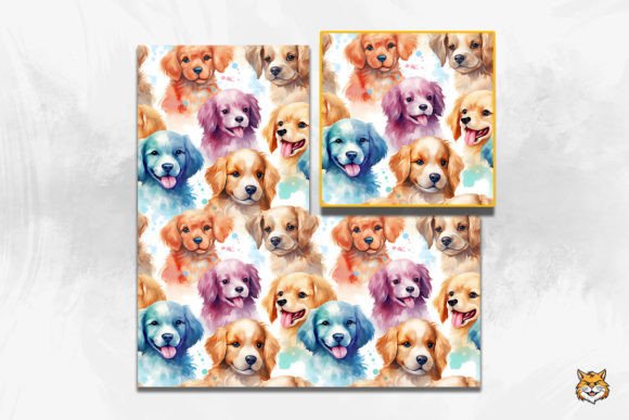 Explore the Charm of Puppies Seamless Pattern 3