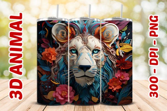 Explore the Versatile 3D Lion Tumbler 5