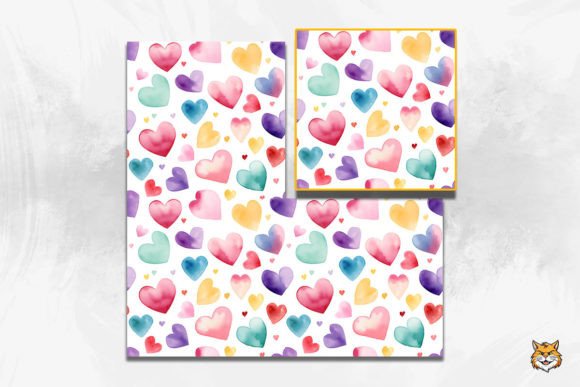 Exploring Hearts Watercolor Seamless Pattern: A Versatile Design Solution