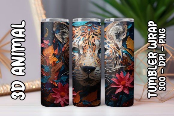 Exploring the 3D Leopard Tumbler 17: A Stylish and Versatile Digital Asset
