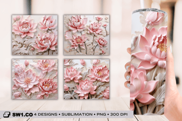 Exploring the 3D Pink Lotus Tumbler Sublimation Wrap: A Comprehensive Guide