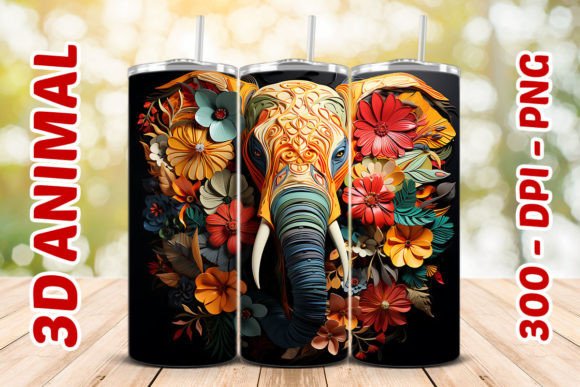 Get Creative with 3D Elephant Tumbler 2: A Versatile Digital Design Solution