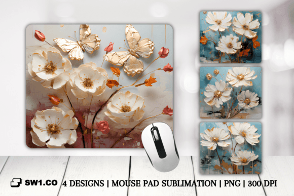 High-Quality Flower Painting 3D Mouse Pad Sublimation Design: A Comprehensive Guide