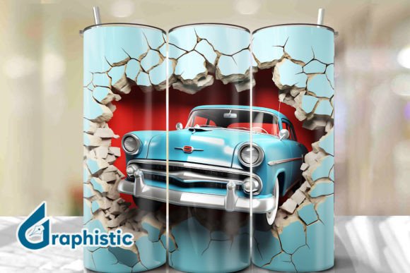 Integrating Car 3D Smashed Wall Art Background 17 into Your Creative Workflow