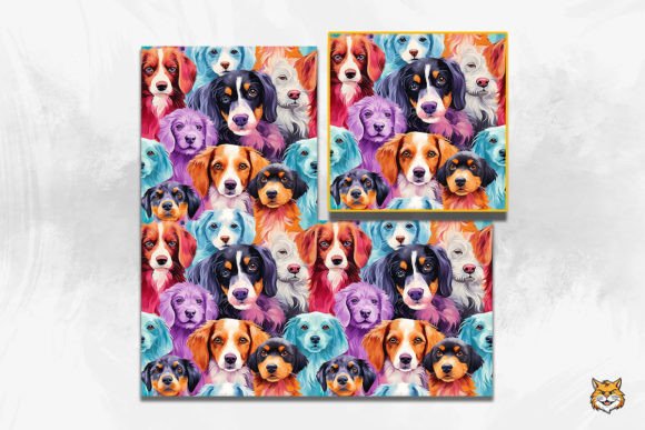 Puppies Seamless Pattern 4: A Versatile Design Asset