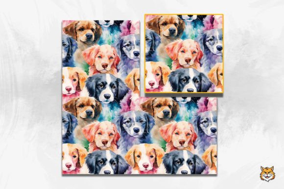 Strategic Use of Puppies Seamless Pattern 2 for Enhanced Creativity and Branding