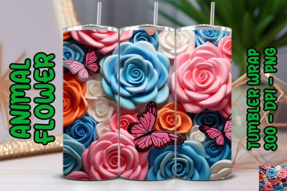 Understanding 3D Rose Tumbler and 3D Rose Tumbler Wrap PNG Files
