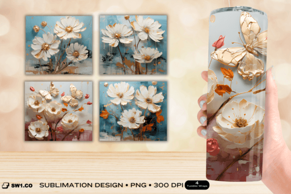 Unlocking Creativity with 3D Flower Painting Tumbler Sublimation