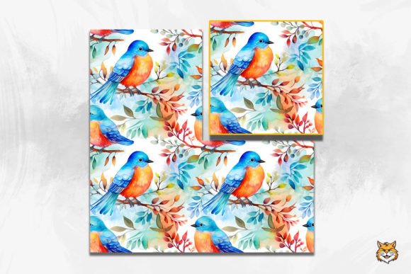 Watercolor Bird Seamless Pattern: A Versatile Design